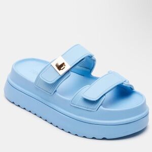 Steve Madden Bigschmona Light Blue Jelly Sandal